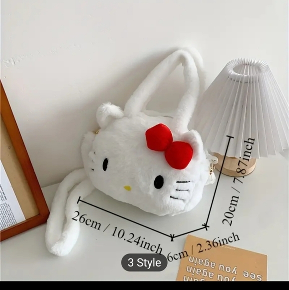 Sanrio Hello Kitty Fluffy Crossbody Purse - Picture 2 of 2